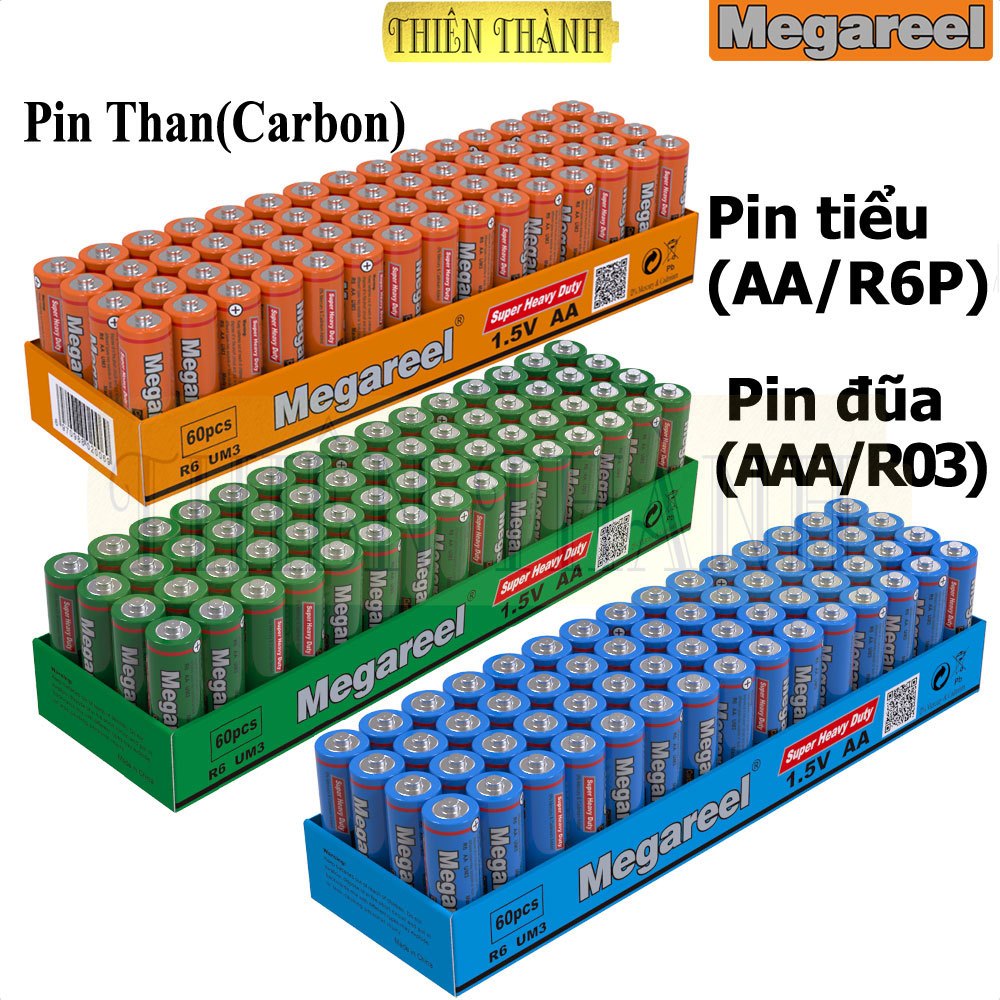 Hộp 40 viên / 60 viên pin AA(tiểu), AAA(đũa),pin carbon(than) 1.5V,hiệu ...