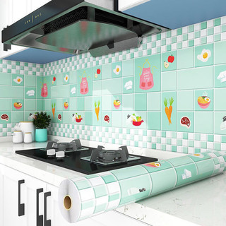 Cuộn 10M Giấy dán bếp tráng nhôm, decal dán tường, dán bàn tủ tráng nhôm chống dầu mỡ chịu nhiệt độ cao QD026