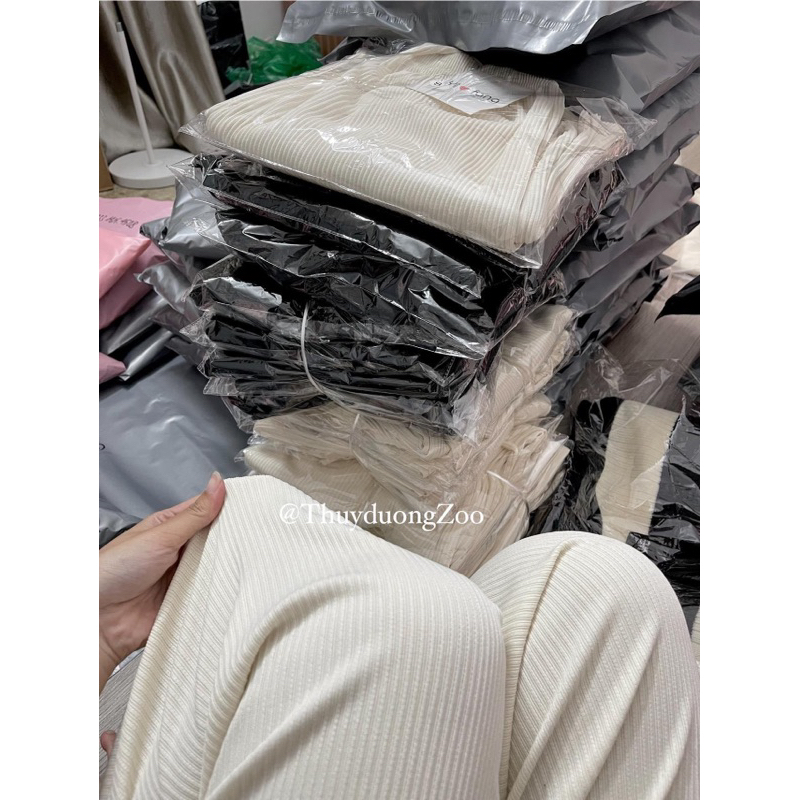 THUYDUONGZOO - QUẦN ỐNG SUÔNG LEN TĂM DÀY VỪA ( ảnh shop chụp )