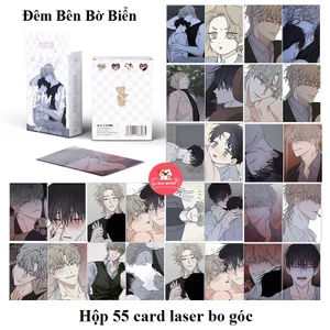 Đêm Bên Bờ Biển | Hộp card laser 55 tấm nhân vật truyện BL Manhwa Tề Chu / Kim Eui Hyun Yeo Tae Ju