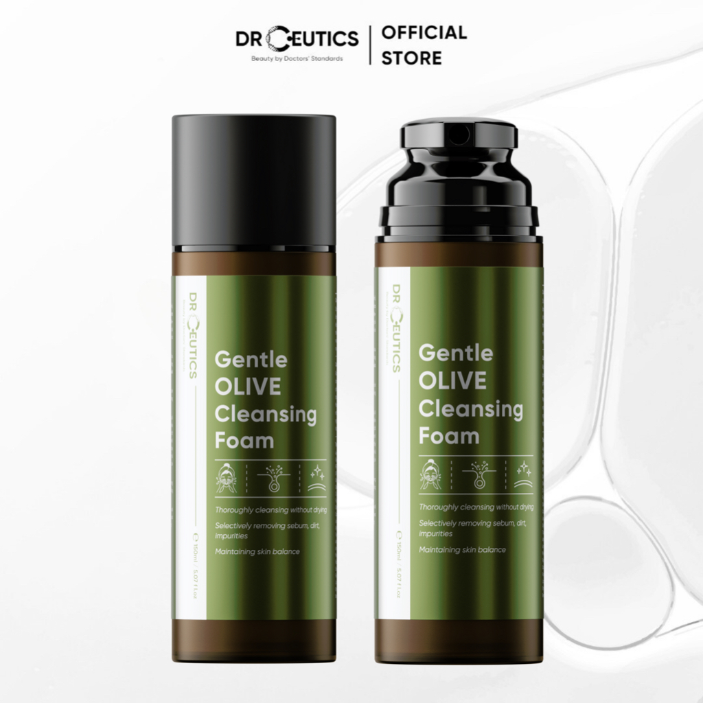 Ảnh DRCEUTICS Sữa Rửa Mặt Làm Sạch Sâu Cho Mọi Loại Da Gentle Olive Cleansing Foam 150ml 2