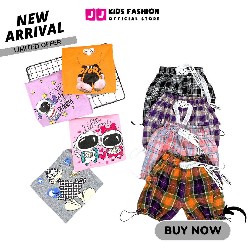 Bộ Cộc Tay Bé Gái Vải Cotton In Hình Dễ Thương – Quần Áo Trẻ Em | JJ Kids Fashion