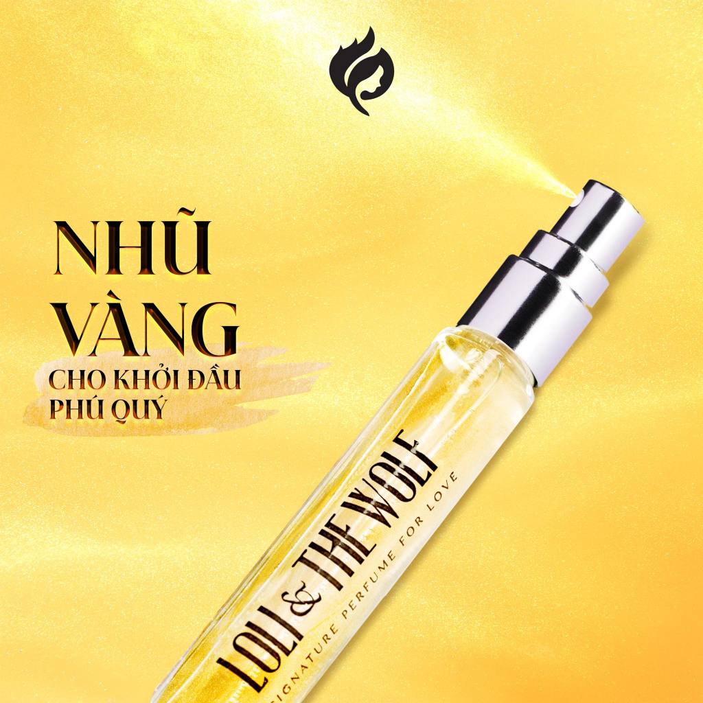 Ảnh Nước Hoa Nam Nữ Tài Lộc Loli & The Wolf On Ánh Nhũ Vàng Thu Hút Năng Lượng Tích Cực Hương Thơm Thanh Mát Ngọt Ngào 10ml 4