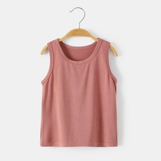 [COTTON ĐANH MỊN] Áo Ba Lỗ Cotton Mềm Mịn, Co Giãn, Thoáng Mát 6 Màu Basic Cho Bé Trai Bé Gái
