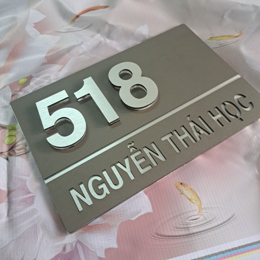 Biển số nhà. Bảng số nhà. Đặt hàng theo yêu cầu. BSN-88