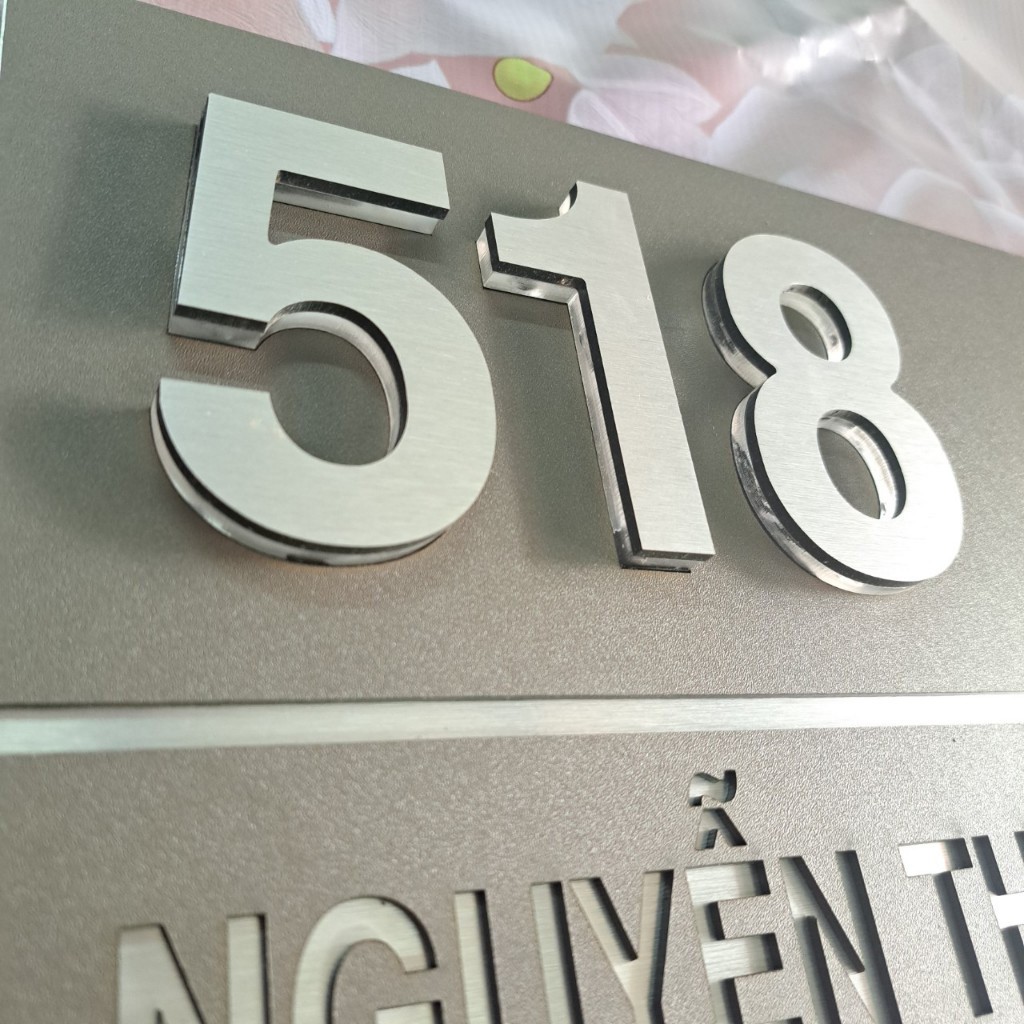 Biển số nhà. Bảng số nhà. Đặt hàng theo yêu cầu. BSN-88