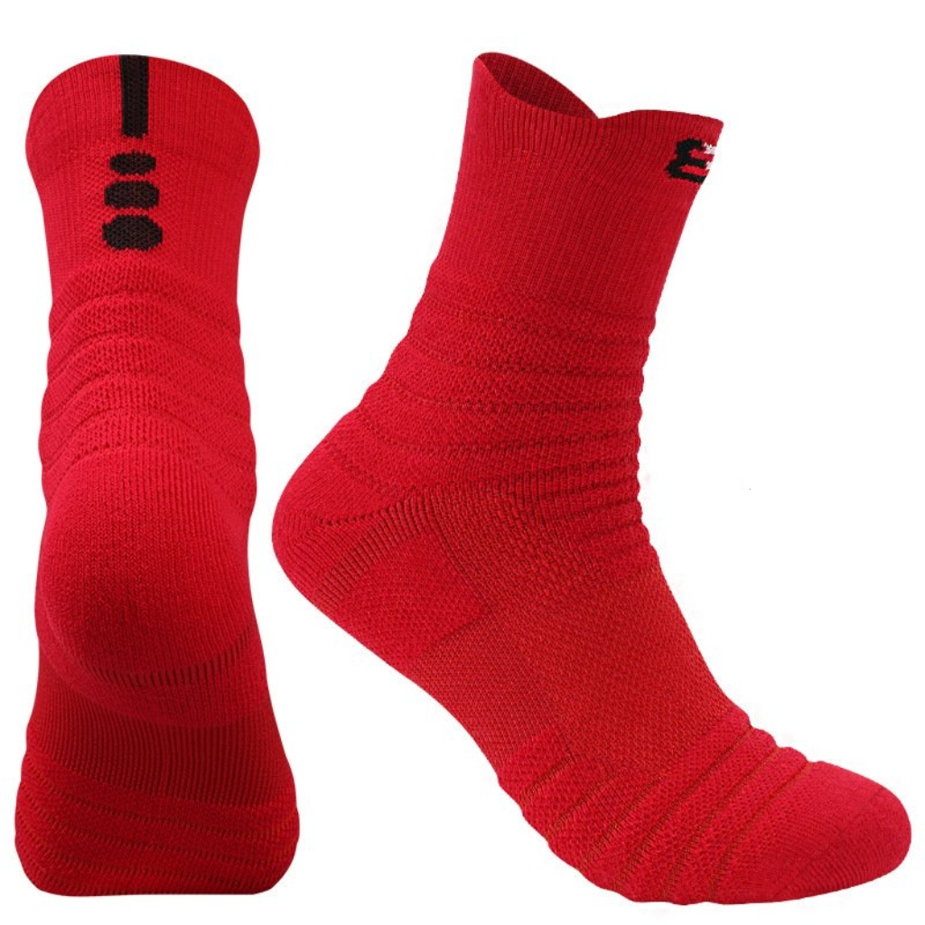 Vớ Tất số 8 cotton cao cổ loại dày phù hợp chạy bộ, bóng đá, bóng rổ...