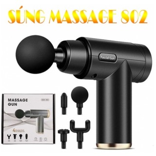 Máy Massage cơ tay 802 có logo ( 4 ĐẦU, 6 CHẾ ĐỘ ) chọn màu