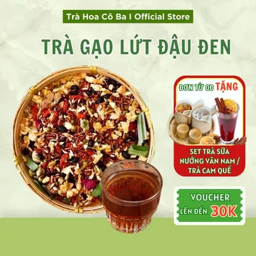 Trà Gạo Lứt Đậu Đen Trà Hoa Cô Ba, Trà Gạo Lứt , Trà Thanh Nhiệt Hộp 30 Gói Giúp Hỗ Trợ Giải Độc Mát Gan