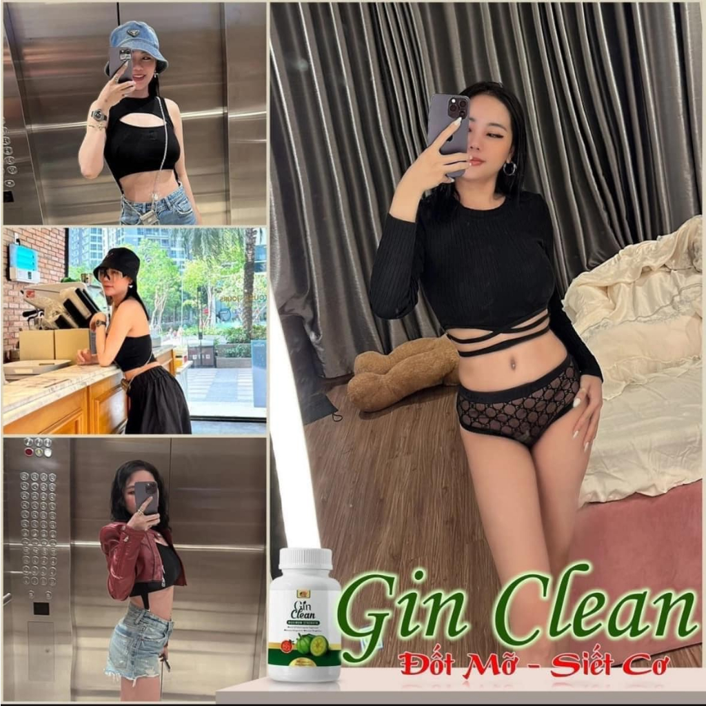 Viên Uống Giảm Cân Gin Clean Maximum Strength 30 Viên Chính Hãng Mỹ Giúp Giảm Cân Cấp Tốc