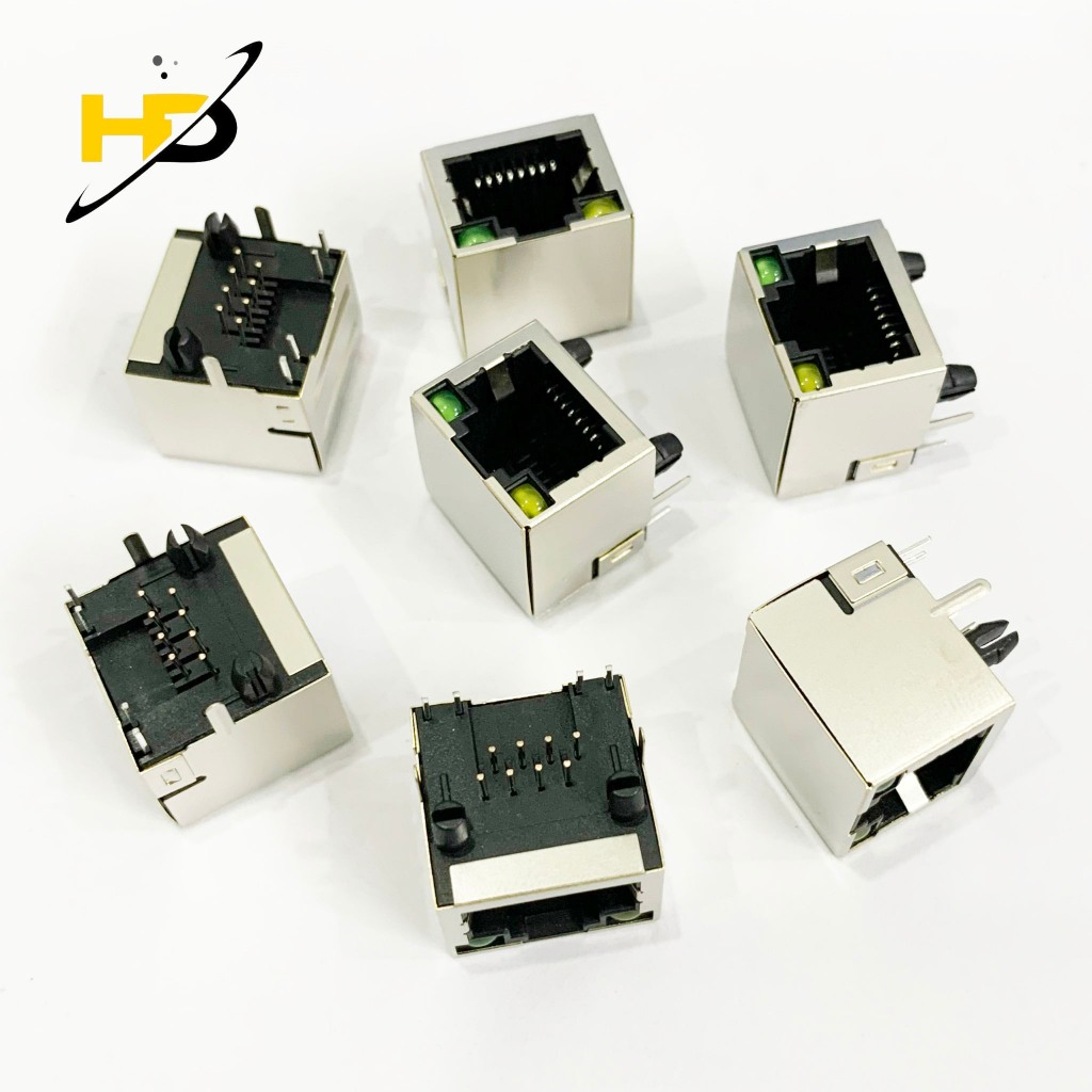 Đầu Cổng Mạng Cái RJ45 8 Chân 8P8C Có Led 16x15mm | Shopee Việt Nam