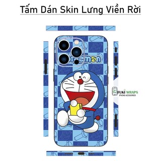 Tấm dán Skin Mặt sau - Ốp Lưng Doremon MS012 Dành cho 15 pro max,14 pro max,13 pro max,12 pro max- FukiShop