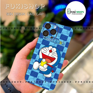 Tấm dán Skin Mặt sau - Ốp Lưng Doremon MS012 Dành cho 15 pro max,14 pro max,13 pro max,12 pro max- FukiShop