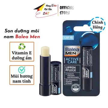 Son dưỡng môi chống nắng dưỡng ẩm k nhờn Balea Men cho nam, chống nẻ hương thơm nam tính <Hàng Đức>