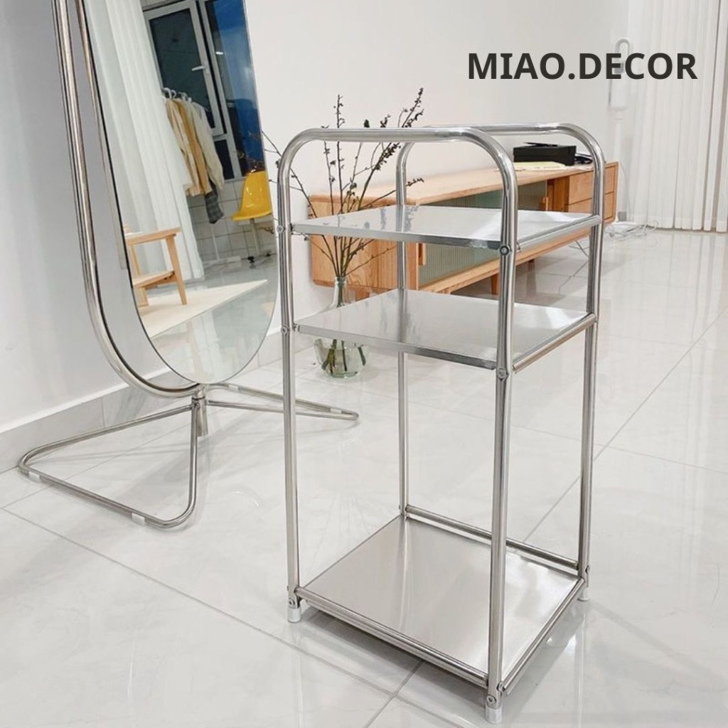 Sẵn 3T Kệ DECOR inox bày đồ cá nhân, mỹ phẩm, nước hoa sang trọng khung ...