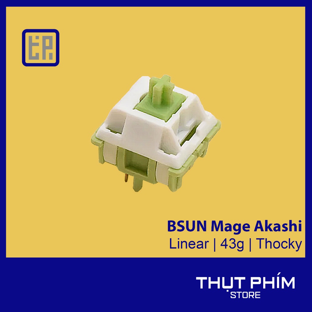 Switch BSUN Mage Akashi Linear 43gr công tắc bàn phím cơ [100sw tặng hũ ...