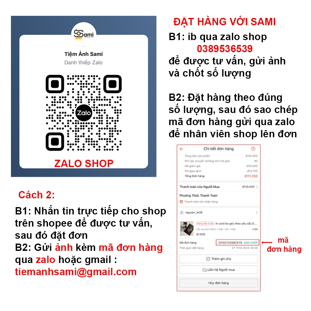 In card bo góc theo yêu cầu size 5.5 x 9 cm SAMI