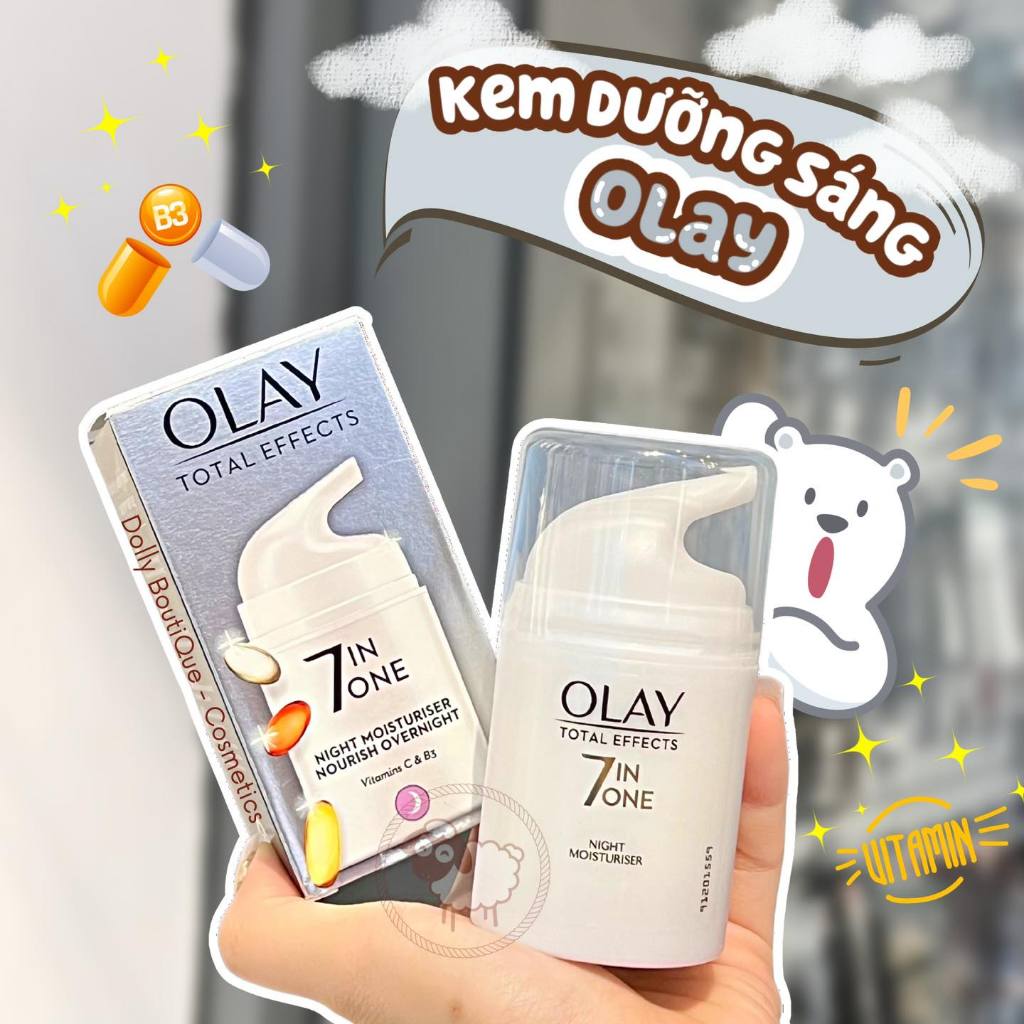 Kem dưỡng Olay 7 in 1 bản uk ban ngày và ban đêm cao cấp