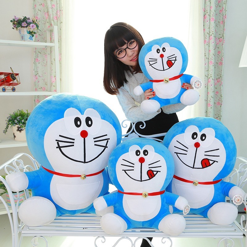 Gấu bông Doremon mặt cười dễ thương 40cm