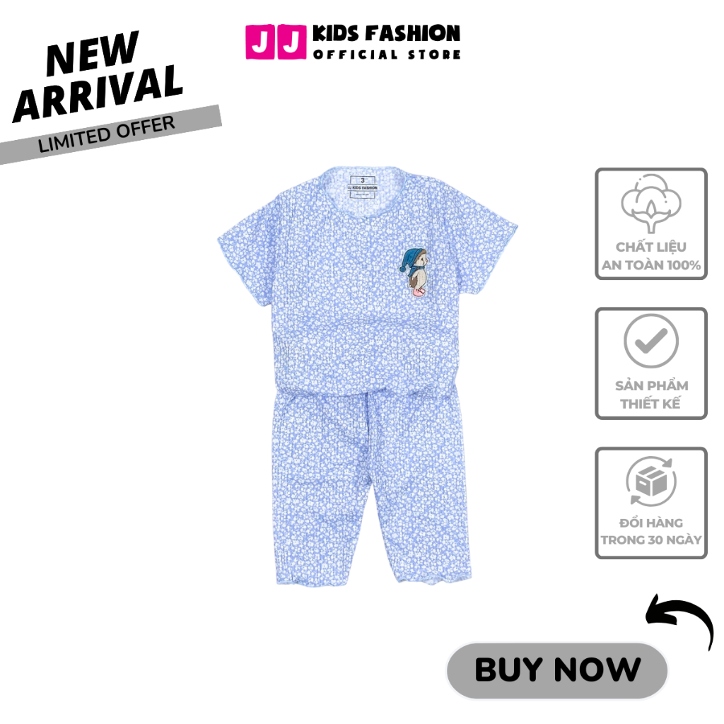 Bộ Cộc Tay Bé Gái Vải Cotton In Hình Dễ Thương – Quần Áo Trẻ Em | JJ Kids Fashion