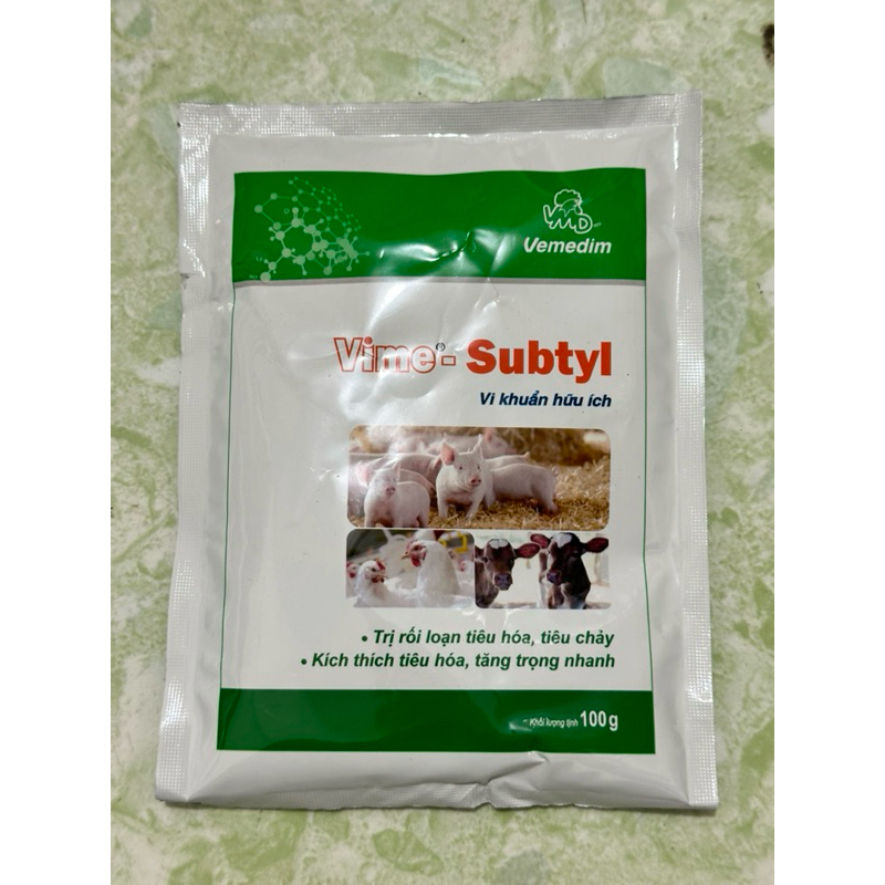 vime subtyl gói 100g men tiêu hoá cho vật nuôi thú cưng