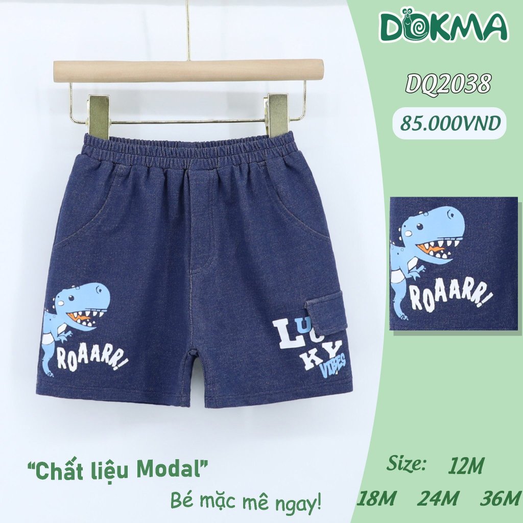 (9-13kg, 9-36M) Quần Đùi, Quần Cộc Bé Trai Dokma DQ2038 DQ2183 DQ2210 DQ2852 DQ2211