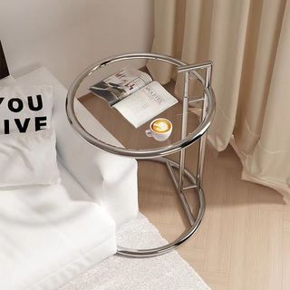 bộ bàn ghế xếp trong suốt loại cao cấp, ghế xếp decor phòng khách, phòng ngủ theo phong cách tối giản LoaLoaHome