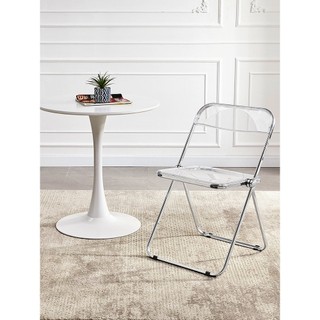 bộ bàn ghế xếp trong suốt loại cao cấp, ghế xếp decor phòng khách, phòng ngủ theo phong cách tối giản LoaLoaHome