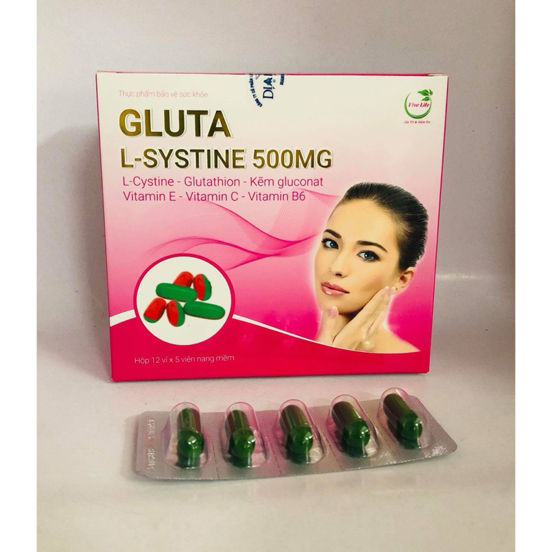 l cystine glutathione CHÍNH HÃNG] Gluta L-systine 500mg Giải pháp cho làn da đẹp