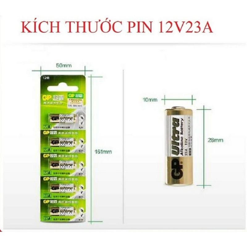 PIN 23A 12V GP SUPER - PIN REMOTE CỬA CUỐN L1028F/A23/V23GA/MN21 ...