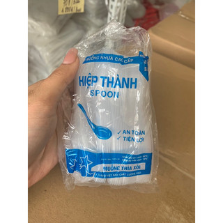 Thìa nhựa ngắn, thìa xôi 1lần ( bịch 10goi )