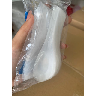 Thìa nhựa ngắn, thìa xôi 1lần ( bịch 10goi )