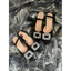 Giày sandal đá vuông BLING quai hậu chun gót vuông 2cm