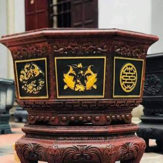 Khuôn đúc chậu bát giác rộng 75cm không chân hàng dày dặn