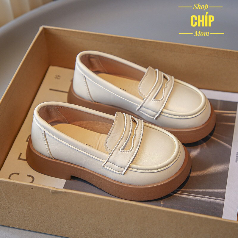 giày búp bê bé gái giày bệt cho bé da PU êm chân chống trượt mẫu mới moca cho bé từ 3 tuổi kiểu dáng hàn quốc 9527