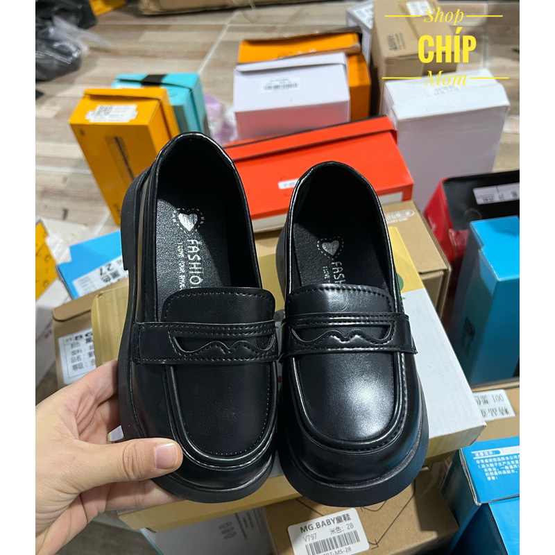 giày búp bê bé gái giày bệt cho bé da PU êm chân chống trượt mẫu mới moca cho bé từ 3 tuổi kiểu dáng hàn quốc 9527