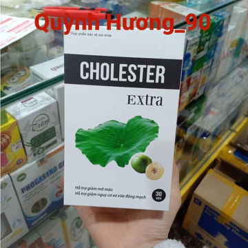 Viên uống CHOLESTER EXTRA 30 viên giúp giảm cholesterol máu,giảm xơ vữa động mạch