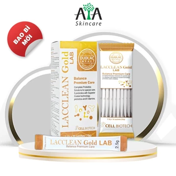 Men vi sinh LACCLEAN GOLD bổ sung lợi khuẩn hỗ trợ tiêu hoá đường ruột probiotics & prebiotic