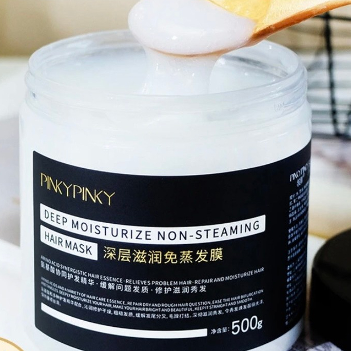 Ủ Tóc Mềm Mượt PINKY Dưỡng Tóc Và Phục Hồi Hư Tổn, Giảm Gãy Rụng, Giảm Xơ Rối Lọ 500g Hàng Chuẩn