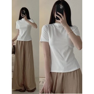 Áo Thun Nữ Cổ 3 Phân, Co Giãn, Ôm Body - 247store - Aocolo228