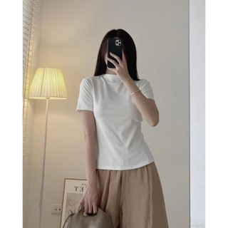 Áo Thun Nữ Cổ 3 Phân, Co Giãn, Ôm Body - 247store - Aocolo228