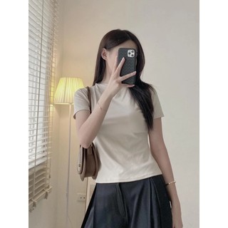 Áo Thun Nữ Cổ 3 Phân, Co Giãn, Ôm Body - 247store - Aocolo228