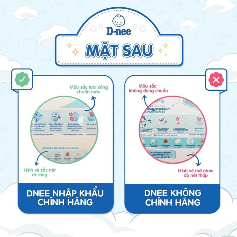 Nước giặt Dnee chính hãng NỘI ĐỊA 2800ml cho trẻ em sơ sinh hương thơm trái cây dịu nhẹ an toàn cho da