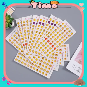 Sticker Cute Emoji Cảm Xúc Decor Bình Nước Trang Trí Toploader Set 12 Tấm Timo ST102