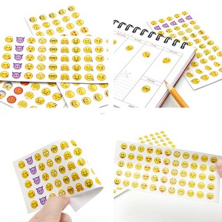 Sticker Cute Emoji Cảm Xúc Decor Bình Nước Trang Trí Toploader Set 12 Tấm Timo ST102