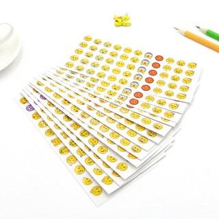 Sticker Cute Emoji Cảm Xúc Decor Bình Nước Trang Trí Toploader Set 12 Tấm Timo ST102