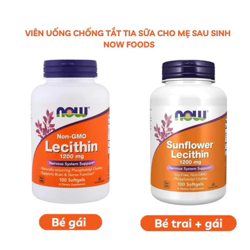 Viên uống chống tắc tia sữa Sunflower Lecithin 1200mg, lecithin 1200mg