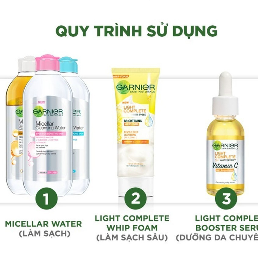 Ảnh Nước Tẩy Trang GARNIER Làm Sạch Sâu Micellar Cleansing Water Phù Hợp Cho Loại Da (50ml/125ml/400ml) 3