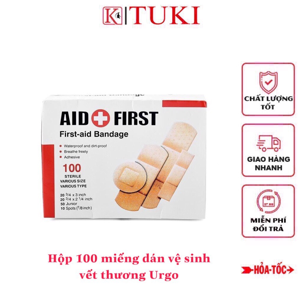 Hộp 100 miếng dán vết thương Urgo nhiều kích cỡ | Shopee Việt Nam