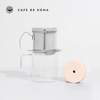 Volcano Bộ combo pha phin truyền thống inox 304 Cafede Kona